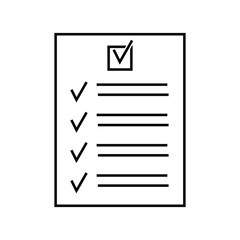Wall Mural - correct documentation icon outlines