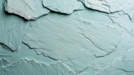 Poster - Simple slate slice of soft mint green in minimalist setting