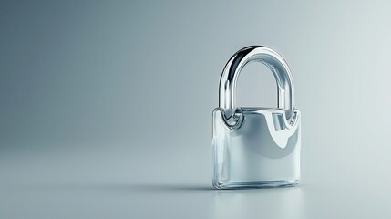 Poster - Simple yet effective padlock representing personalized data security solutions to safeguard digital information assets