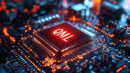 Poster - Advanced Quantum Computing Circuit Board with QML Integration and Highlights