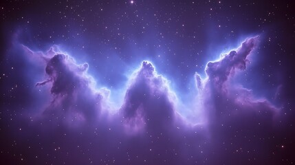 Wall Mural - a breathtaking depiction of nebulous clouds in the night sky