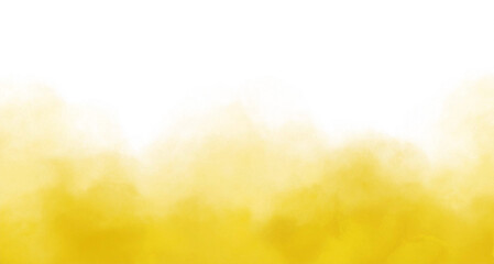Poster - realistic yellow fog or smoke swirling against a transparent background, creating an atmospheric eff