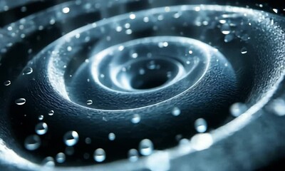 Poster - Abstract shiny swirl with glittering particles, mesmerizing visual texture background