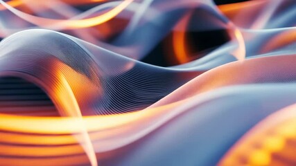 Poster - Flowing patterns of light and color create a mesmerizing visual effect in a dynamic abstract display