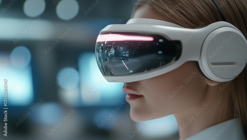 Exploring new dimensions of virtual reality with futuristic headset in ...