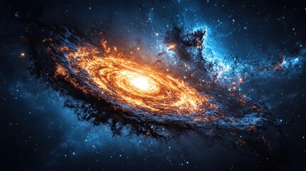 Wall Mural - Galaxy in space, beauty of the universe, black hole