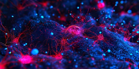 Wall Mural - dynamic 3d render: an exploding nebula bursting with cosmic energy and color