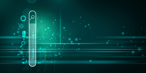 Poster - 

2d illustration abstract technology background

