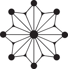Poster - Abstract network graphic showcasing interconnected nodes.