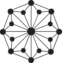 Poster - Abstract network graphic showcasing interconnected nodes.