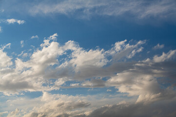 Wall Mural - beautiful blue sky with clouds.