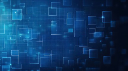 Aufkleber - Abstract blue pixel background with smooth blurred transition