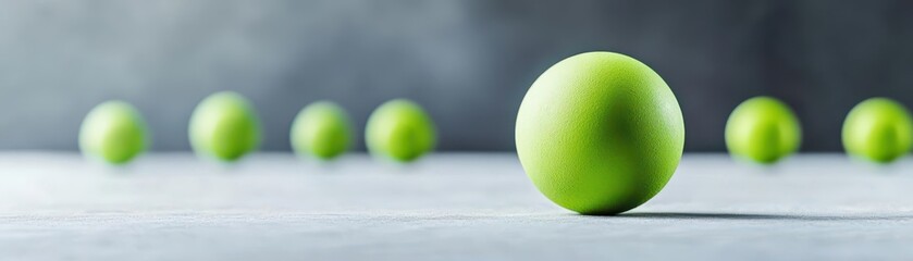 Poster - aints carrying green spheres