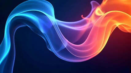 Poster - Colorful, swirling, flowing, dynamic lines of energy in a captivating and abstract visual journey