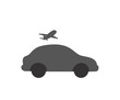 © NguyenThi - Gray car with airplane above it