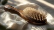 © saikat - Handcrafted wooden hairbrush with natural boar bristles high resolution picture