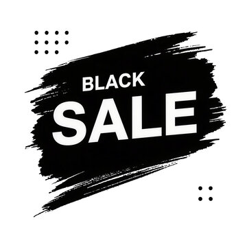 Black Friday sale banner, bold white text, dark grunge background, high contrast, minimalist typography