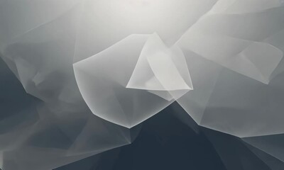 Poster - Abstract grey polygon background loop for motion graphics and presentations