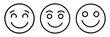 © Waliul - smiley face icon, smiley face line art - simple line art of smiley face, perfect for smiley face logos and icons