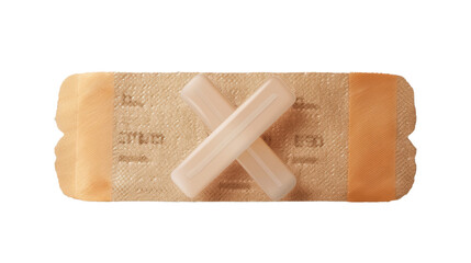 medical bandage: a close-up view of an adhesive bandage, highlighting its sterile and protective des