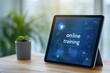 © Oleksandr - E-learning and online training displayed on a tablet in a bright workspace