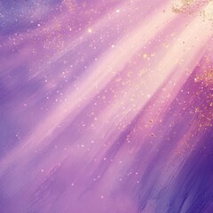 Poster - Ethereal Radiance: Abstract Purple and Pink Background with Sparkling Gold Accents and Soft Light Beams for Dreamy Textures.