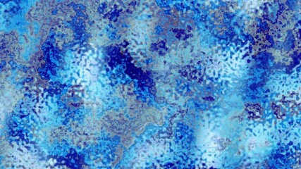 Fototapete - Blue and black grunge looping texture abstract animated background. Loop background