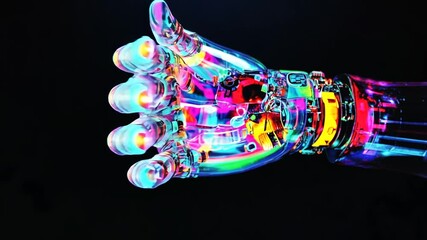 Poster - Futuristic Robotic Hand Showcasing Advanced Technology and Design Generative AI