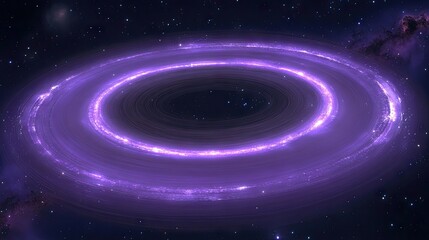 Wall Mural - galaxy rings shining; stellar formation against a cosmic nebula backdrop