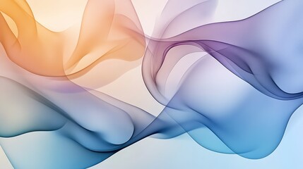 Poster - Fluid and vibrant gradient background, mixed with gentle smoke, creating a beautiful space for your custom text or logo.