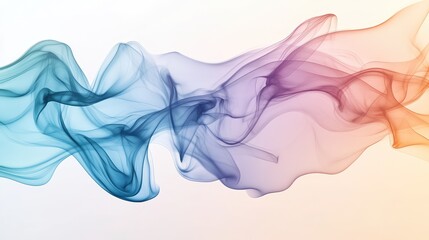Aufkleber - Stunning abstract gradient with bold colors and soft smoke trails, leaving room in the center for text and graphic elements.