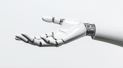 Poster - Futuristic Robotic Hand Reaching Out for Human Connection in a Minimalist Setting