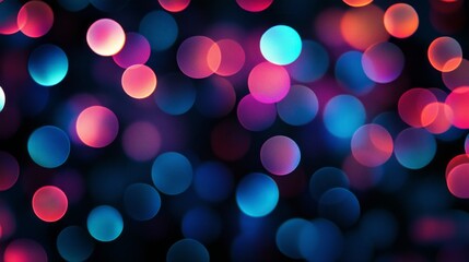 Poster - Vibrant abstract background with colorful blurred circles creating a dreamy atmosphere of light and color