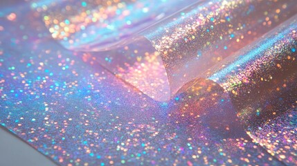 Poster - vibrant abstract background showcasing shimmering colors and textures with sparkling highlights