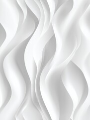 Poster - abstract white waves: a minimalist, abstract background of undulating white shapes against a soft, w
