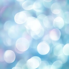 Poster - Beautiful abstract background featuring soft blue and white bokeh circles creating a dreamy atmosphere of light and color