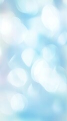 Poster - Abstract blue background with soft blurred shapes creating a calming atmosphere of light and color