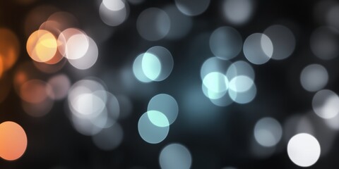 Poster - colorful abstract background with blurred circles creating a dreamy atmosphere in a modern design