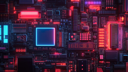 Poster - Internal parts of computers and televisions revealing technology and engineering insights