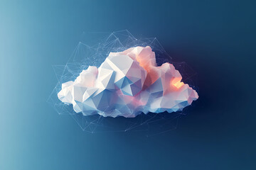 Poster - Abstract Geometric Cloud Shape Design , 