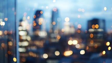 Leinwandbilder - Blurry night city lights with a bokeh effect creating a vibrant and dynamic urban atmosphere : Generative AI