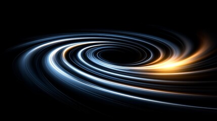 Wall Mural - a black background with a spiral design in the middle
