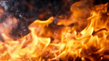 Aufkleber - Highquality abstract image of colorful flames flickering and dancing creating a mesmerizing display of fire energy : Generative AI