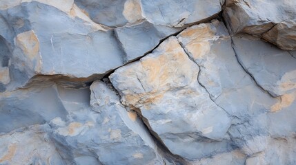Poster - Natural rock surface with textures and cracks showcasing geological features and colors : Generative AI
