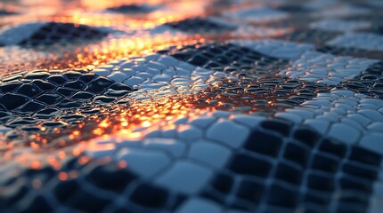 twisted_checkered_grid_giving_a_mirage_effect_blending_depth_and_movement_into_an_abstract