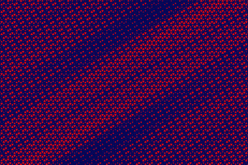 Aufkleber - abstract background with red triangle dots. triangle halftone geometric background. halftone triangu