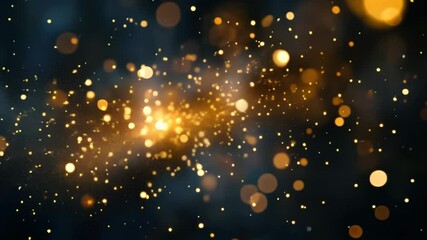 Poster - Glittering lights create an enchanting atmosphere during a festive event