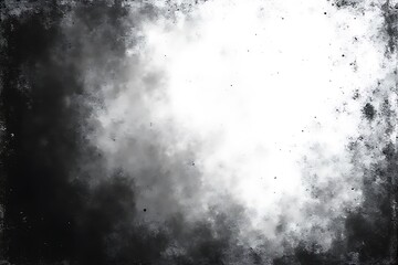 Poster - grunge background with grunge effect Artistic Black and White Smoke Effect Modern Geometric Black and White Background 