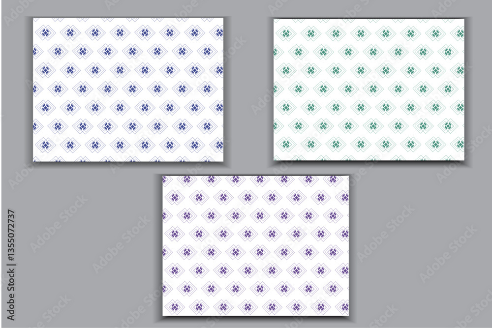 Professional Pattern Design Collection Title . Colorful Seamless vector ...