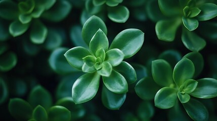 Aufkleber - Lush green succulent plants arranged beautifully in a rich natural environment : Generative AI